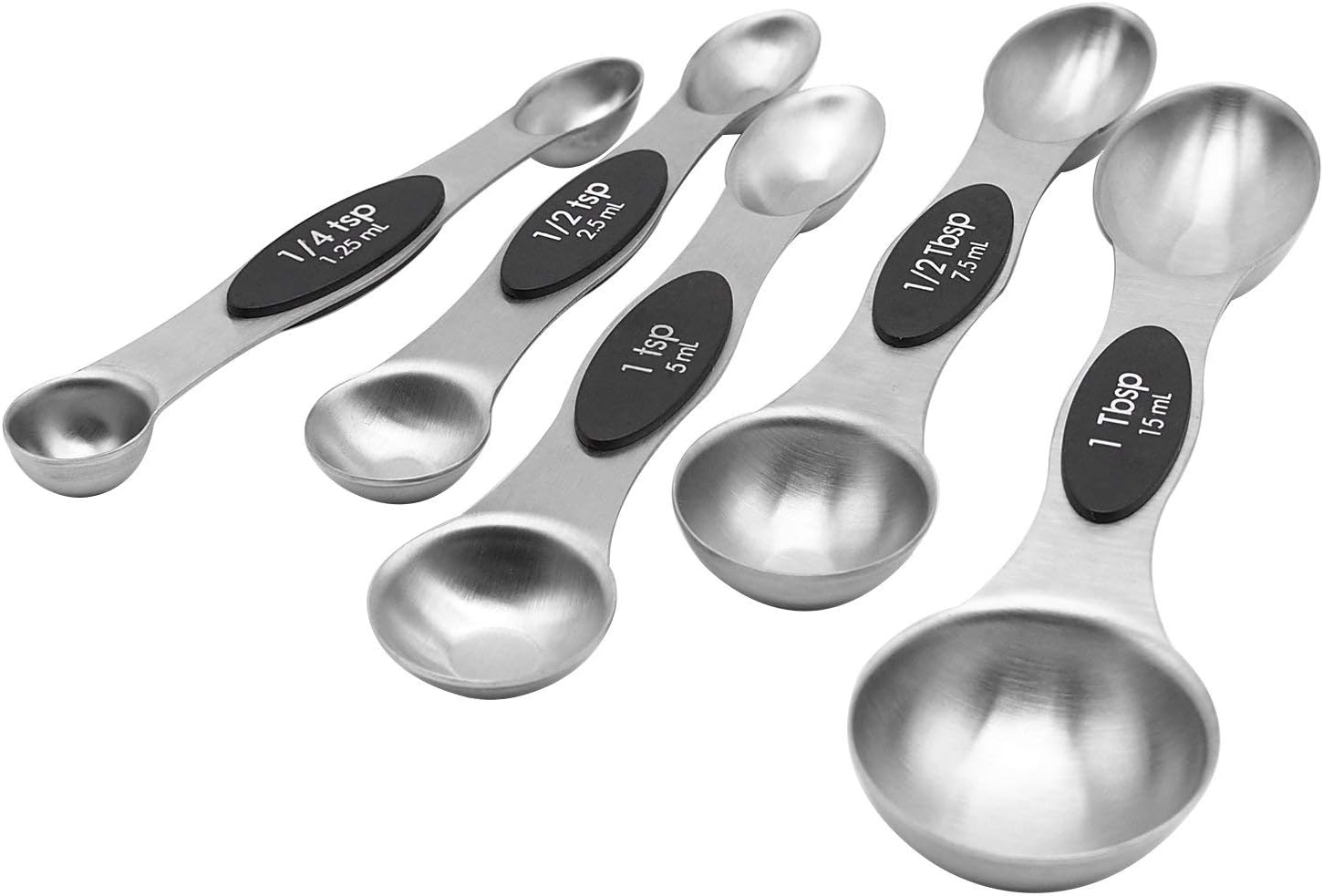 Home & Garden Stainless Steel Measuring Spoons 5 Sets with Double Ends Measuring Dry