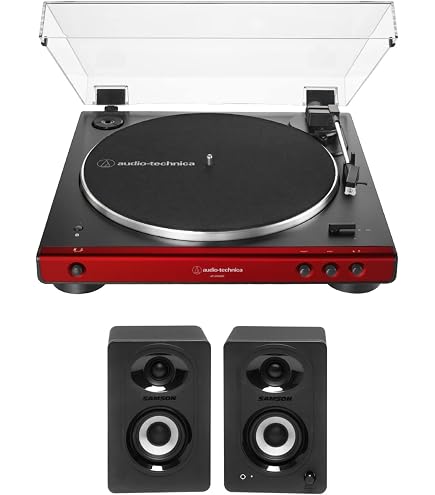 Amazon.com: Audio-Technica AT-LP60XBTRD Belt-Drive Stereo