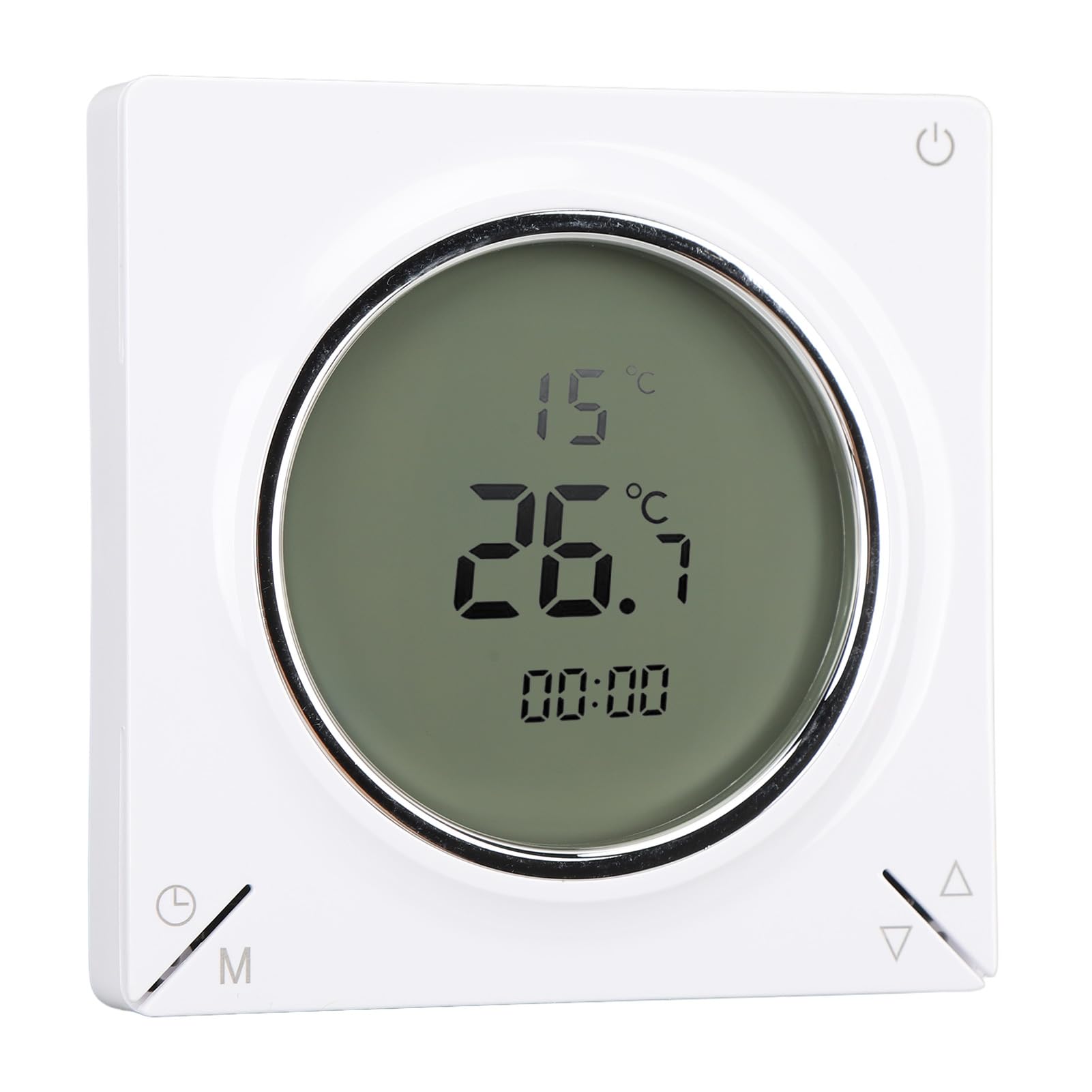 Digital Smart Thermostat, 16A Capacity with Clear LCD Display, For Home Room Heating, Easy Installation Included