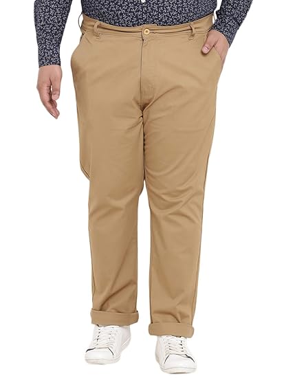 plus size khaki trousers
