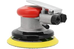 Valianto 5'' Air Random Orbital Palm Sander, Dual Action Professional Pneumatic Sander with Speed Regulation