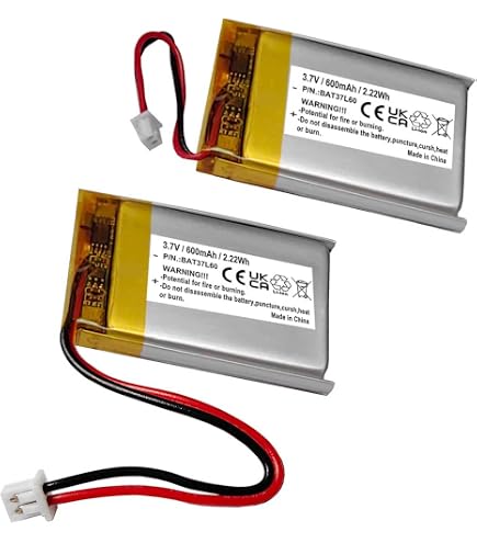 Amazon.com: AOLIKES 3.7v 503040 600mAh Lipo Battery Replacement