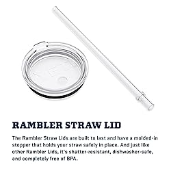 YETI Rambler 25 oz Tumbler with Handle and Straw
