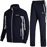 TBMPOY Men's Tracksuits Sweatsuits for Men Sweat Track Suits 2 Piece Casual Athletic Jogging Warm Up Full Zip Sets