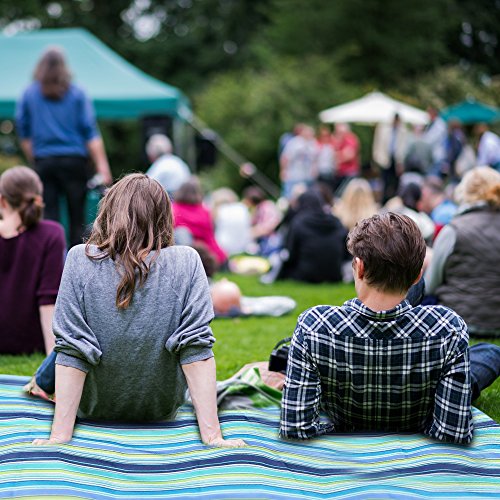 Beach Mat, Picnic Mat, Camping Mat, All Purpose Mat - Use the Waterproof Mat, Large Mat is 57"x80". - Thumbnail 3