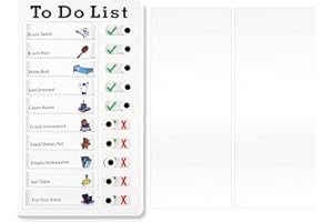 Checklist Board, Daily Schedule to Do List Board Plastic Checking Planner for RV Memo Checklist Boards with Slider Portable t