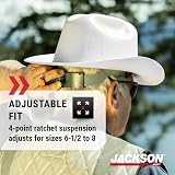 Jackson Safety Western Hard Hat White 19500 Outlaw Style view 4