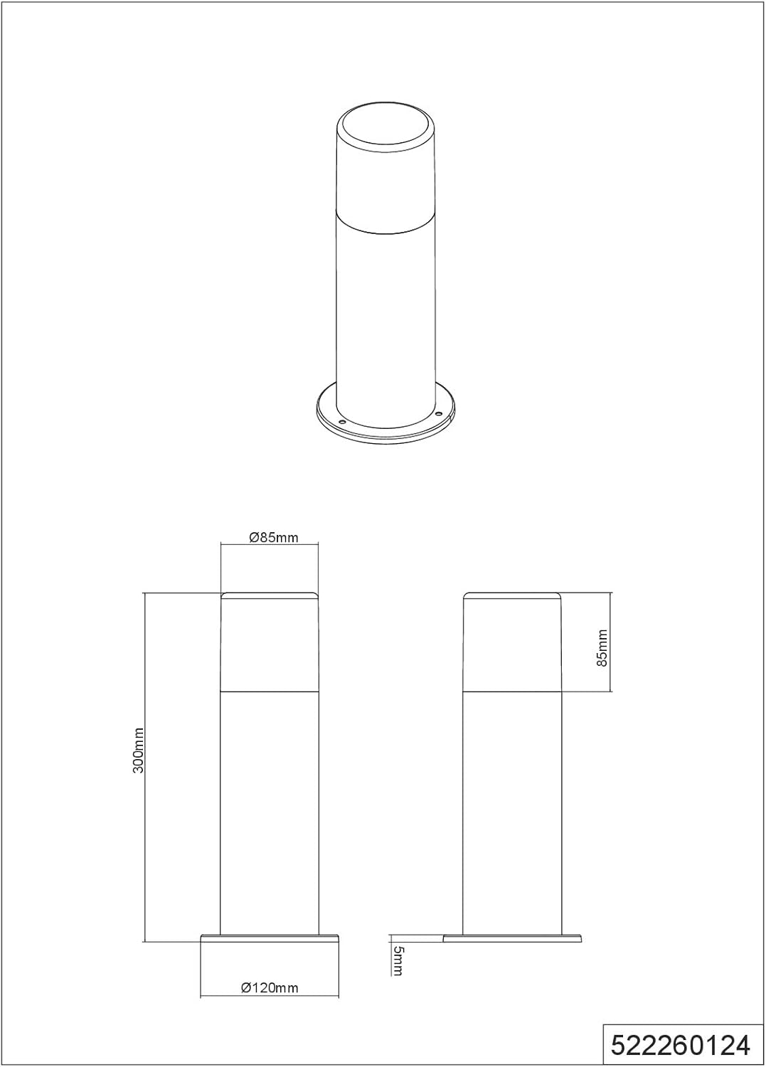 Trio Leuchten Hoosic Outdoor Wall Light, Rust-Coloured 230V - Image 5