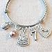 7th BIRTHDAY GIRL BRACELET, 7th Birthday Charm Bracelet, 7 Year Old Daughter Birthday Gift Idea, Girls Seventh Birthday Gift, 7 Year Old Girl Birthday Bracelet