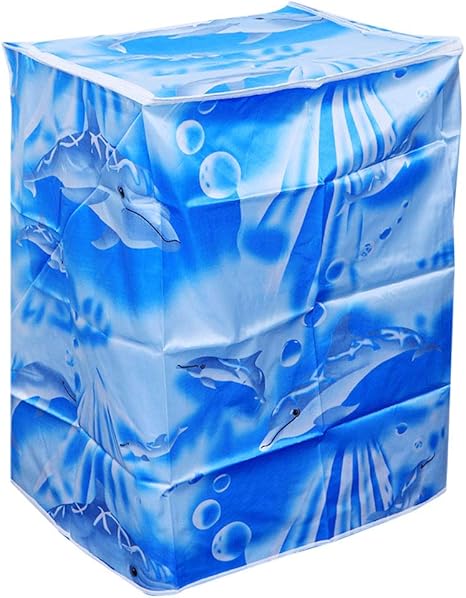 Amazon Co Jp Vosarea 洗濯機カバー 全自動式 防水 防塵 厚さ イルカ 海洋 かわいい 半透明 埃よけ 日焼け止め ファスナータイプ 全面保護 ジッパー付き 防汚 紫外線 老化防止 屋内 屋外 55 58 87cm ホーム キッチン