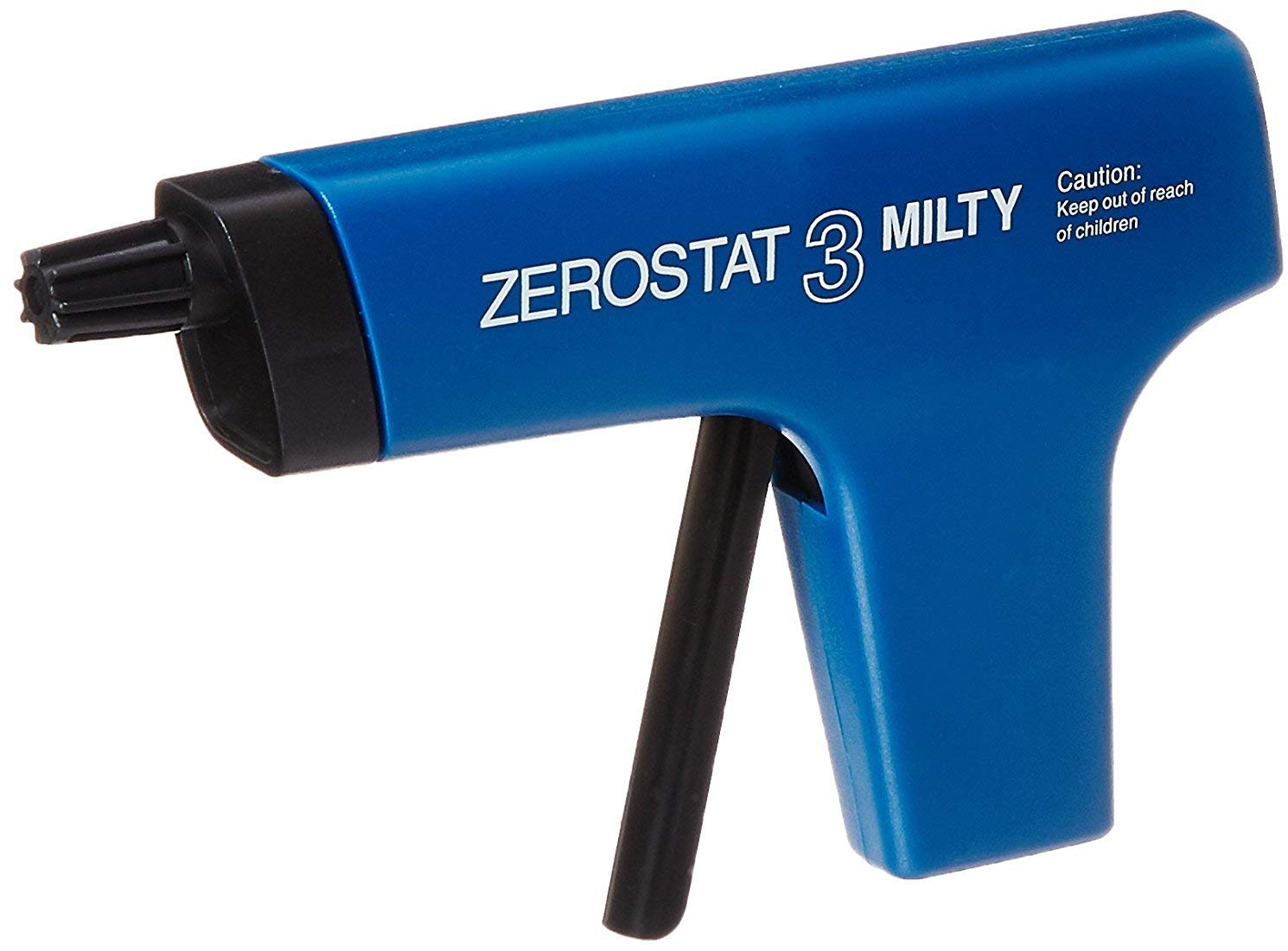 Milty - Zerostat Anti-Static Anti-Static Charge Remover for Records and Surfaces, Blue, Blue