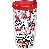 Tervis Made in USA Double Walled Ohio State Buckeyes Insulated Tumbler Cup Keeps Drinks Cold & Hot, 10oz Wavy, All Over