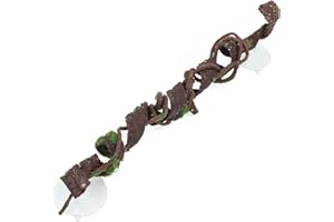 AQUA KT Reptile Corner Climbing Branch Flexible Jungle Vine with Suction Cup for Snake Bearded Dragon Lizard Climb Terrarium Habitat Decoration