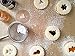 JOKUMO 11 Piece Round Linzer Cookie Cutter Set – High Grade 430 Stainless Steel - with Storage Tin