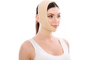 IKIDO Post Surgery Facial Compression Neck Coverage Chin Strap, V-Shaped Face Slimmer