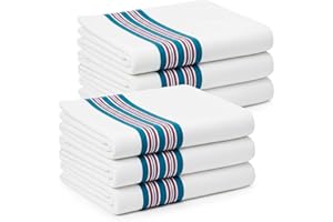 Linteum Textile Supply Hospital Receiving Blankets for Newborns – 100% Cotton, 30x40 in, White with Blue & Pink Stripes – Cla