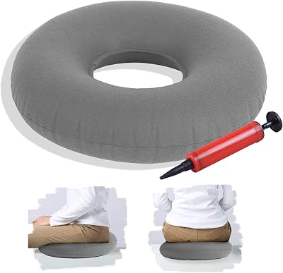 TUAKIMCE Inflatable Donut Ring Cushion Hemorrhoid Seat Pillow