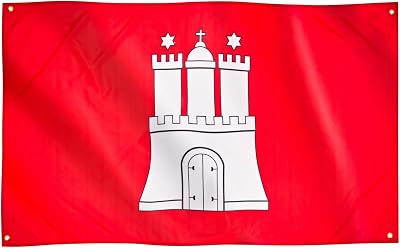Runesol Hamburg Flag 91x152cm 4 Grommets Eyelets Corner Premium Flag
