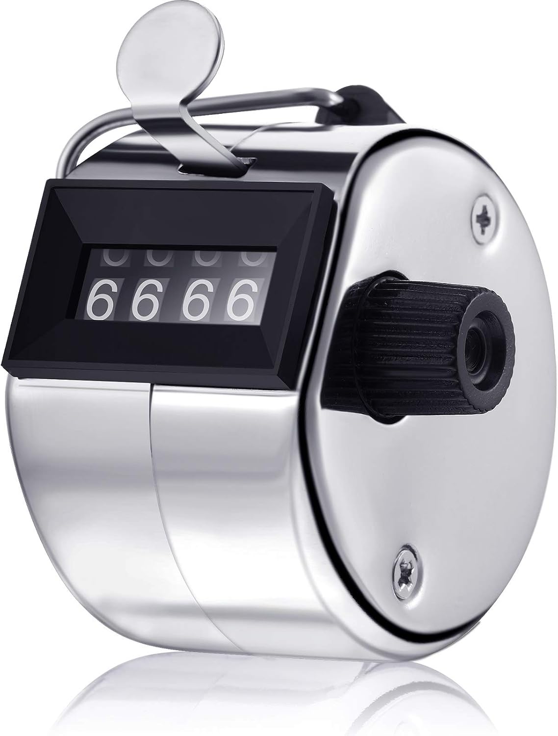 4 Digit Hand Tally Counter Manual Counter Metal Mechanical Palm Counter