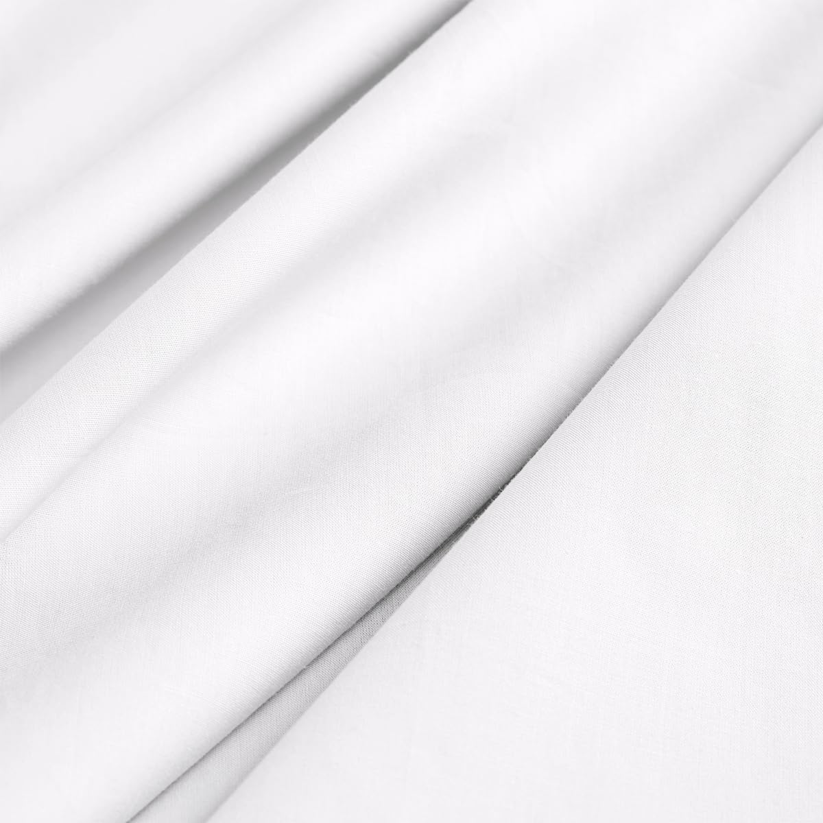 Christy 200TC Organic King Fitted Sheet | Classic White | 100% Certified Organic Cotton Bedding | Super Soft and Smooth Bed Linen