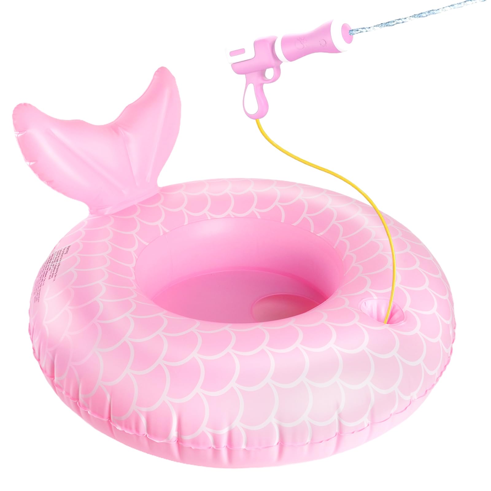 Photo 1 of **MISSING PARTS - Missing the spray gun**
Mermaid Pool Float Toys with Water Gun for Girls Kids 3-5 Years Old, Inflatable Pool Floats for Toddlers Swim Floats Kids Beach Toys