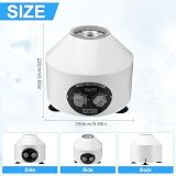 6x20ml Electric Centrifuge 500-4000RPM 60min Timer Lab view 6