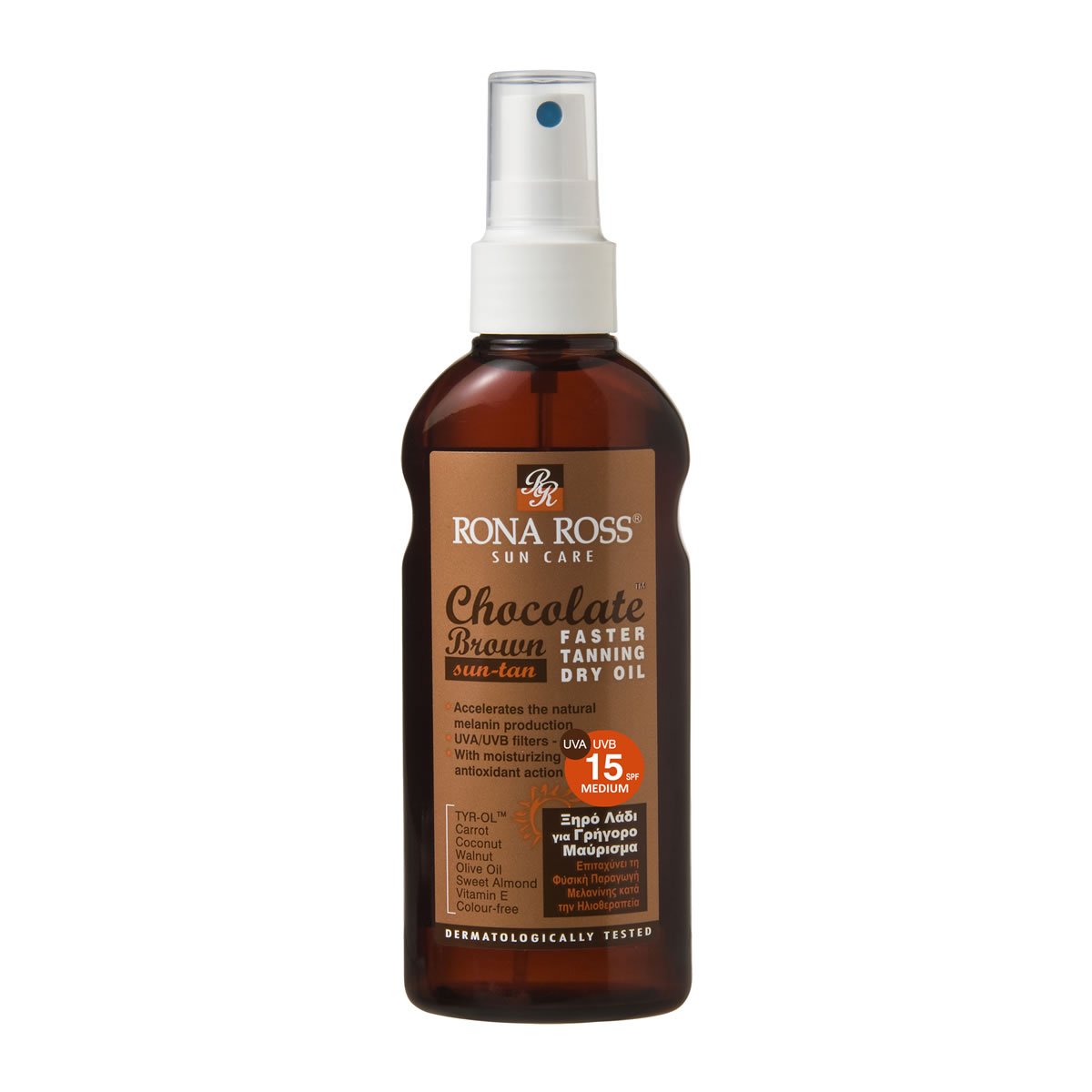 Rona Ross Chocolate Tanning Accelerator Oil SPF15 (160ml) by Rona Ross