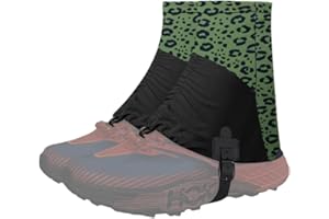 UNIQOCK Trail Gaiters,Ankle Gaiters,Breathable Low Shoes Gators for Hiking,Running,Hunting,Snow,Mountain Climbing