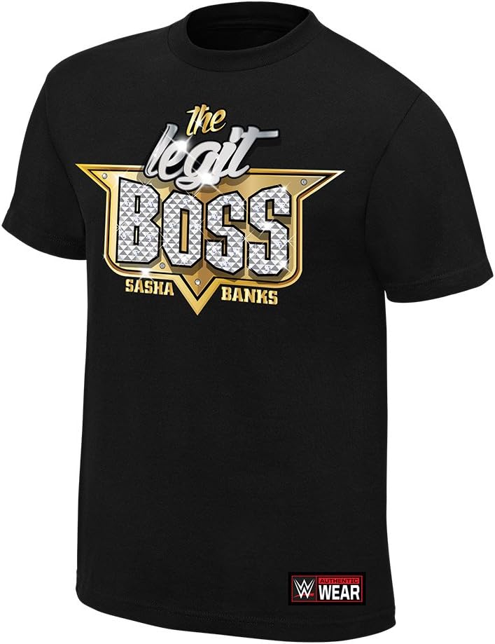 Sasha Banks "Sky's the Limit" Authentic T-Shirt, M,Black
