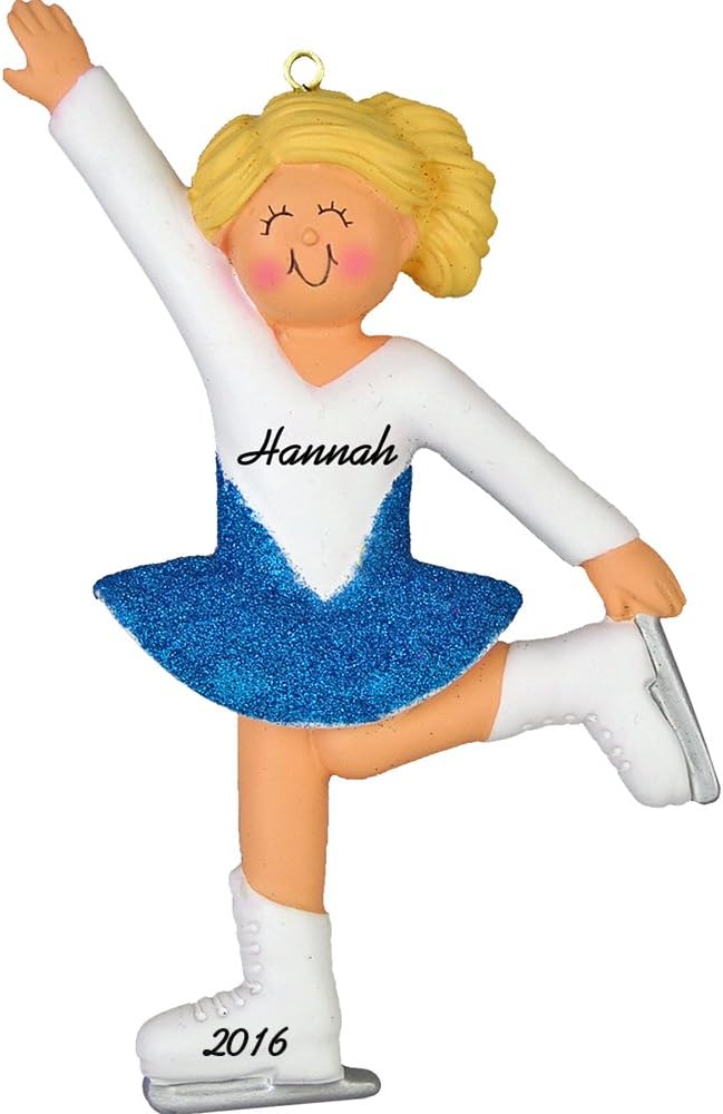 Amazon Com Calliope Designs Ice Skater Personalized Christmas