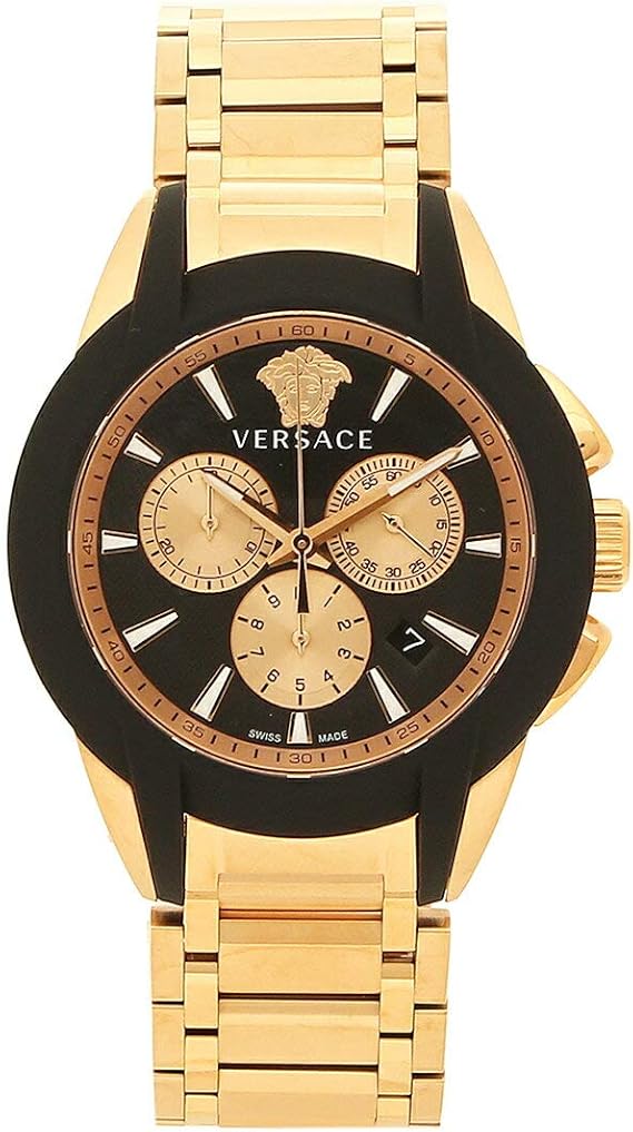 Amazon ヴェルサーチ 腕時計 メンズ Versace Vem ブラック ピンクゴールド 並行輸入品 メンズ腕時計 腕時計 通販