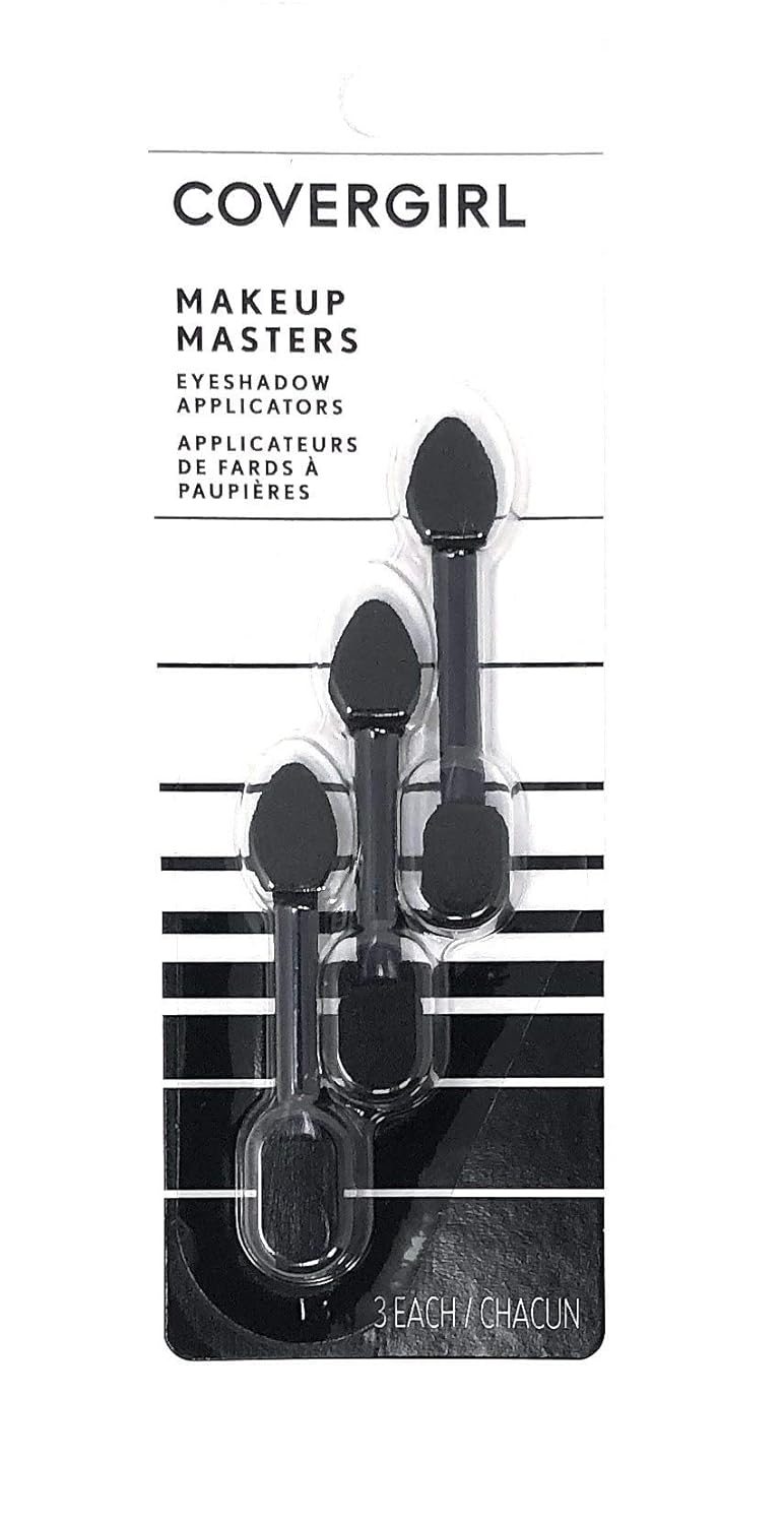 CoverGirl Makeup Masters Eyeshadow Applicators 3 ea (Pack of 4)