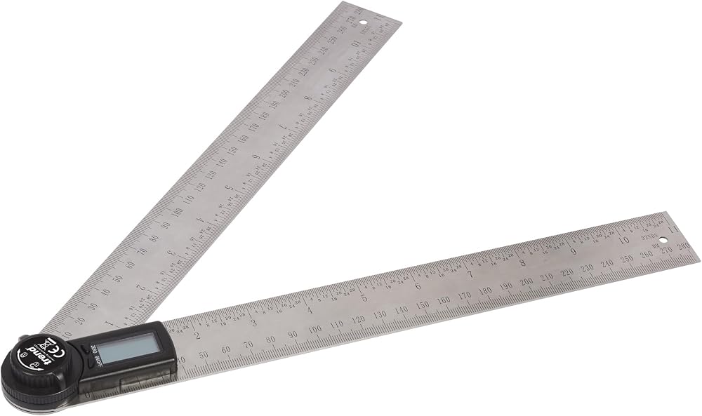 Trend 300mm Digital Angle Rule DAR/300 Stainless Steel Dual Scale