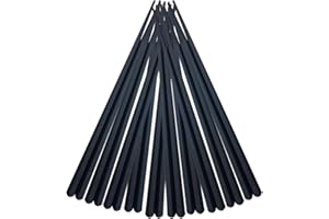 ERINGOGO Hexagon Shape Japanese Style Chopsticks 10 Pairs Reusable Non-Slip Frosted Tips for Sushi