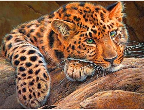 DIY 5D full drill diamond embroidery "leopard" Diamond Painting Cross Stitch Needlework Rhinestone mosaic decoration painting