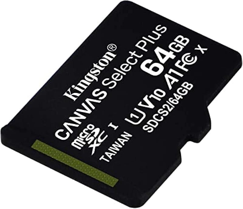 Kingston Canvas Select Plus microSD Card 64 GB UHS-I Class 10 SDCS2