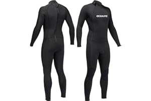 Ocealite Full Wetsuits 5/4mm 4/3mm and 3mm Full Wetsuit for Mens Premium Neoprene Suits for Diving Snorkeling Surfing Swimming