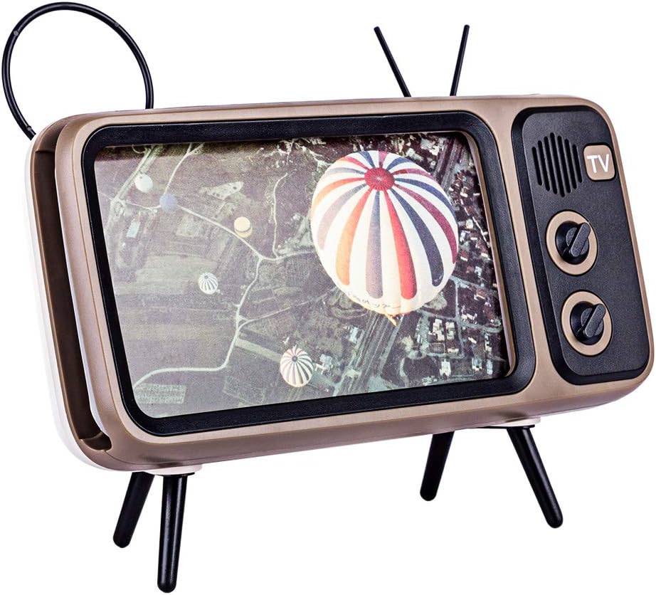 RuiyiF Retro TV Shape Universal Mobile Phone Holder Stand