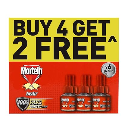 Mortein Liquid Vaporizer Refill - Buy 4, Get 2 Free Pack