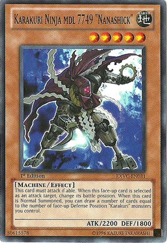 Yu-Gi-Oh! - Karakuri Ninja mdl 7749 Nanashick (EXVC-EN031) - Extreme Victory - Unlimited Edition - Common