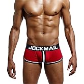 JOCKMAIL Men Open Back Underwear Men Boxer Shorts Cotton Backless boxer