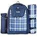 VonShef Geo Picnic Backpacks (Navy Blue 2 Person)