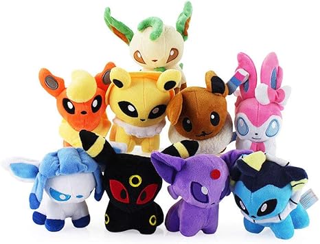 peluches de las evoluciones de eevee