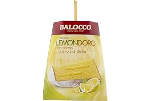 Balocco Pandoro Lemondoro Cake, 800 Grams, It has a Light Texture and a Sweet Lemon and Butter Taste