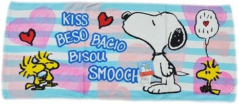 Amazon Peanuts スヌーピーｄ フェイスタオル キャラクター 綿 洗顔 手洗い 外出 携帯 手拭 ギフト プレゼント フェイスタオル ホーム キッチン オンライン通販