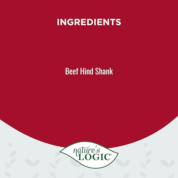 NATURE’S LOGIC BEEF HIND SHANK BONE – 7-8” LONG CHEW – COLLAGEN & PROTEIN SOURCE FOR DOG DENTAL HEALTH & OCCUPATION – CARNIVORE APPROPRIATE RECREATIONAL CHEWING & DENTAL CARE – LARGE HIND SHANK