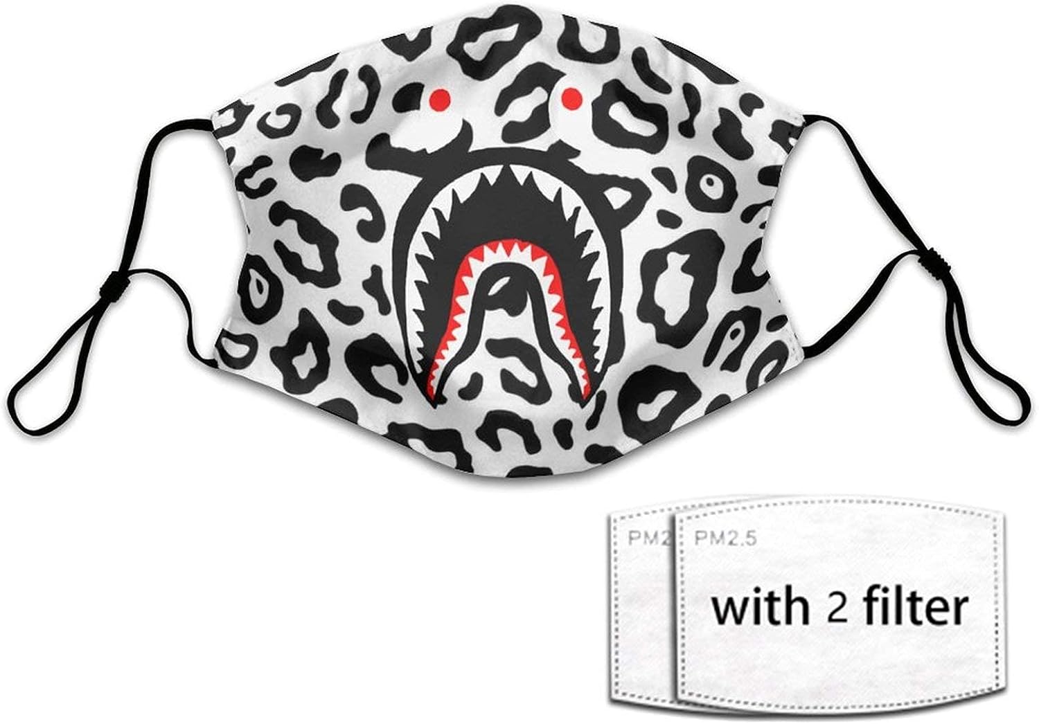 Bape Face Mask Fashion Adjustable Balaclava with 2 Filter Mouth Cover