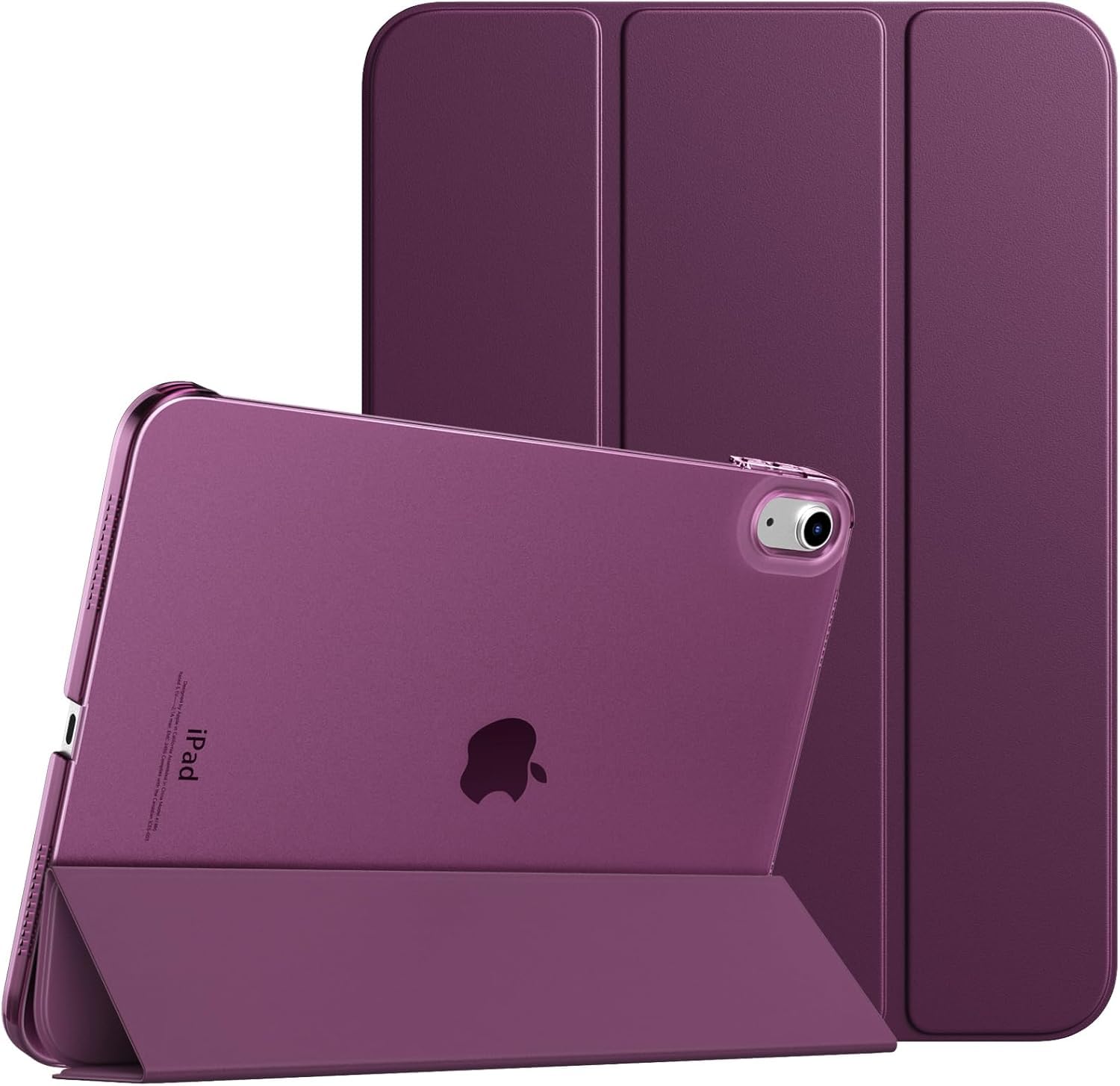 Smart Magnetic Folio Case For iPad A16 (11th Generation 2025) and For iPad 10th Generation 2022, Ultra Slim Lightweight Stand Cover For iPad-11, iPad-10, Support Touch ID & Auto Wake/Sleep (Purple)
