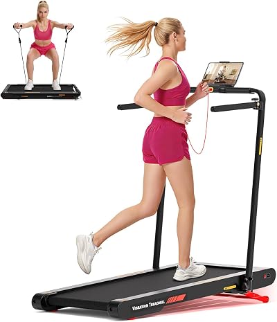 Sperax 4‑in‑1 Vibration Treadmill 12 km/h Foldable Walking Pad with Incline