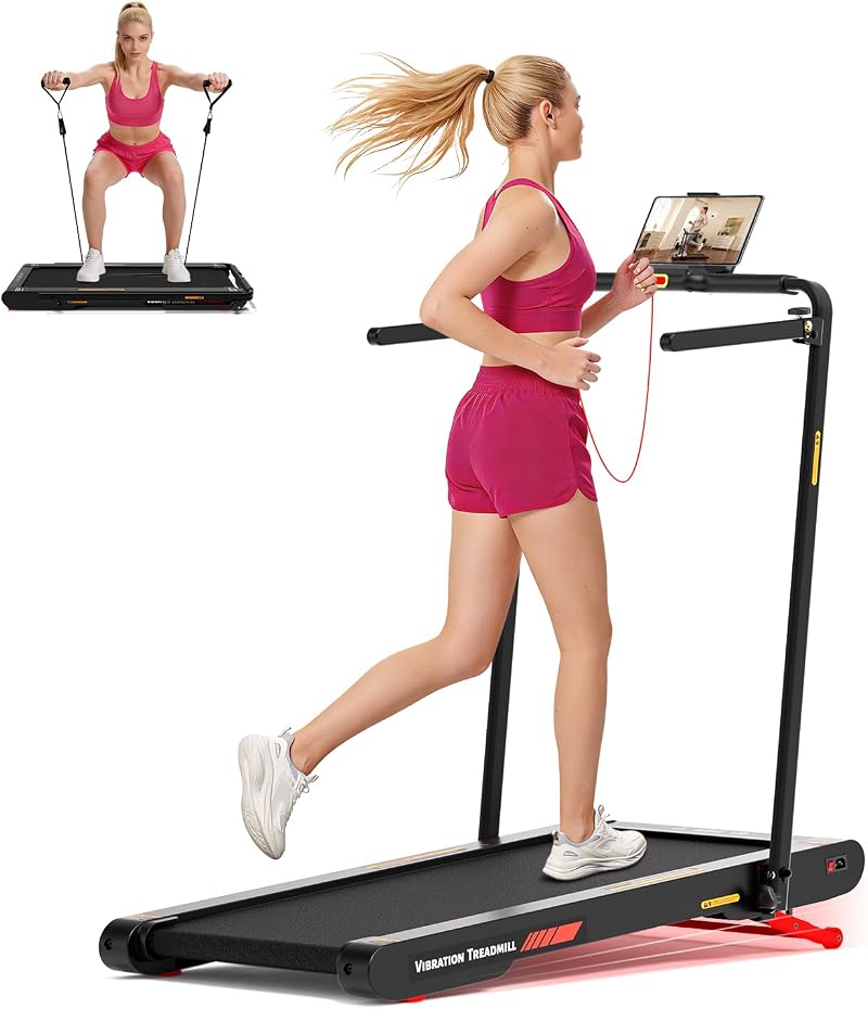 Sperax 4‑in‑1 Vibration Treadmill 12 km/h Foldable Walking Pad with Incline